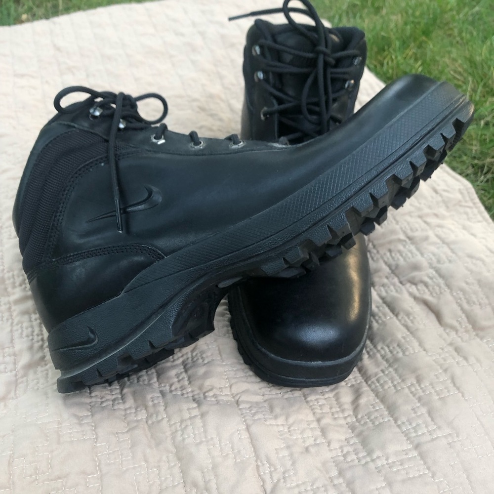 NIKE ACG MANDARA Triple Blk Waterproof Leather Boots 333667-001 size 12